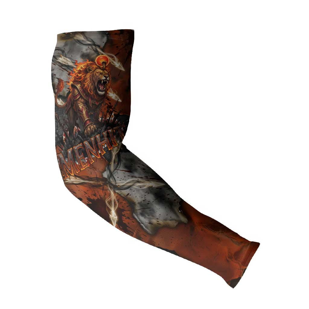 Menhit Egyptian Arm Sleeves Warrior Goddess Fiery Lion Eye Arrows and Blood Battle
