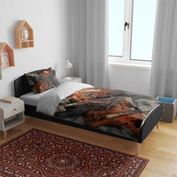 Menhit Egyptian Bedding Set Warrior Goddess Fiery Lion Eye Arrows and Blood Battle