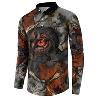 Menhit Egyptian Button Sweatshirt Warrior Goddess Fiery Lion Eye Arrows and Blood Battle