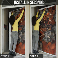 Menhit Egyptian Door Cover Warrior Goddess Fiery Lion Eye Arrows and Blood Battle