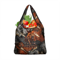 Menhit Egyptian Grocery Bag Warrior Goddess Fiery Lion Eye Arrows and Blood Battle