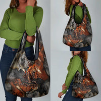 Menhit Egyptian Grocery Bag Warrior Goddess Fiery Lion Eye Arrows and Blood Battle