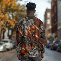 Menhit Egyptian Long Sleeve Shirt Warrior Goddess Fiery Lion Eye Arrows and Blood Battle