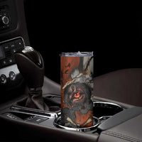 Menhit Egyptian Skinny Tumbler Warrior Goddess Fiery Lion Eye Arrows and Blood Battle