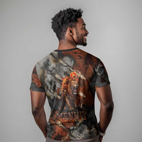 Menhit Egyptian T shirt Warrior Goddess Fiery Lion Eye Arrows and Blood Battle