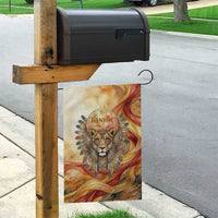 Menhit Garden Flag Lioness Warrior Goddess Uraeus Serpent Fire and Feathers Ancient Egyptian