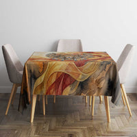 Menhit Tablecloth Lioness Warrior Goddess Uraeus Serpent Fire and Feathers Ancient Egyptian