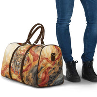 Menhit Travel Bag Lioness Warrior Goddess Uraeus Serpent Fire and Feathers Ancient Egyptian