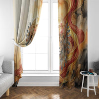 Menhit Window Curtain Lioness Warrior Goddess Uraeus Serpent Fire and Feathers Ancient Egyptian