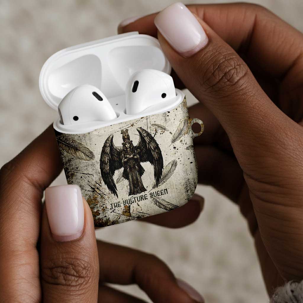 Mut AirPods Case Vulture Queen Egyptian Mother Goddess Wings Feathers