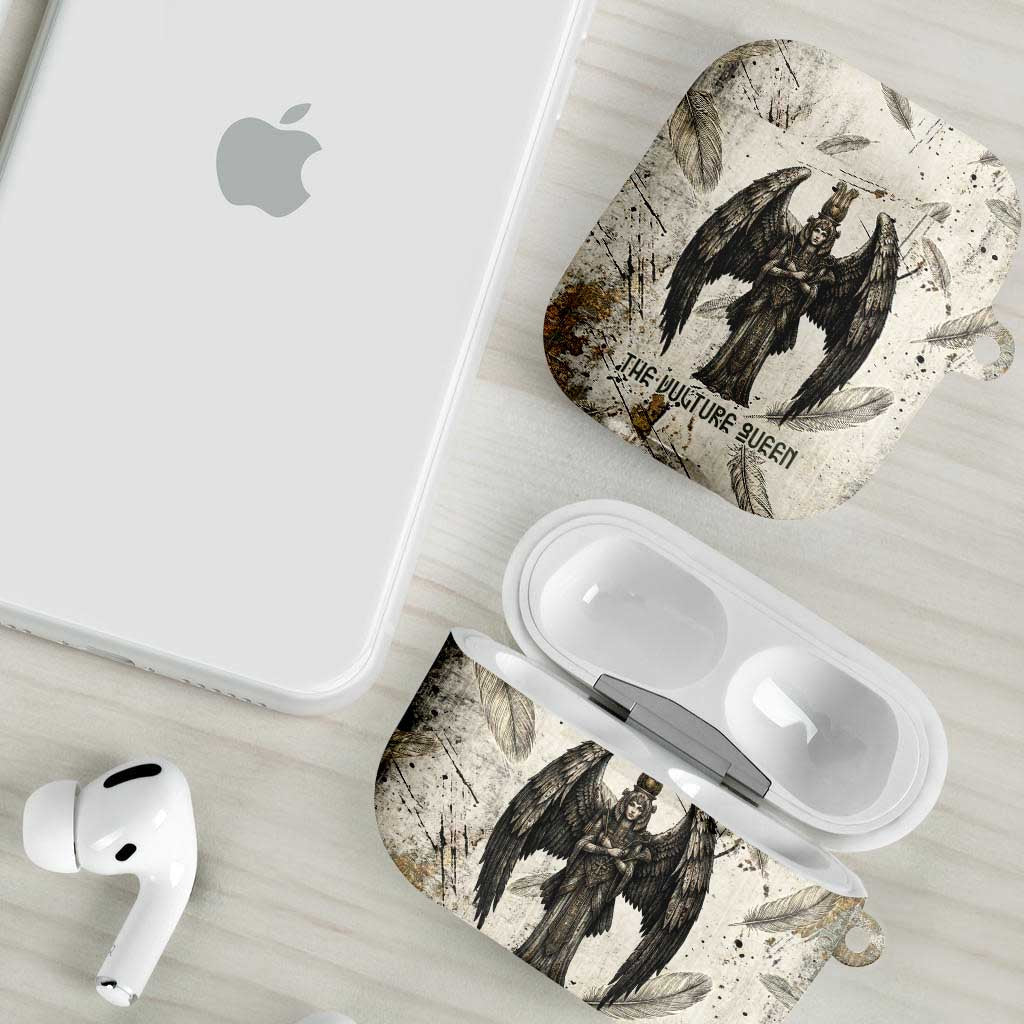 Mut AirPods Case Vulture Queen Egyptian Mother Goddess Wings Feathers