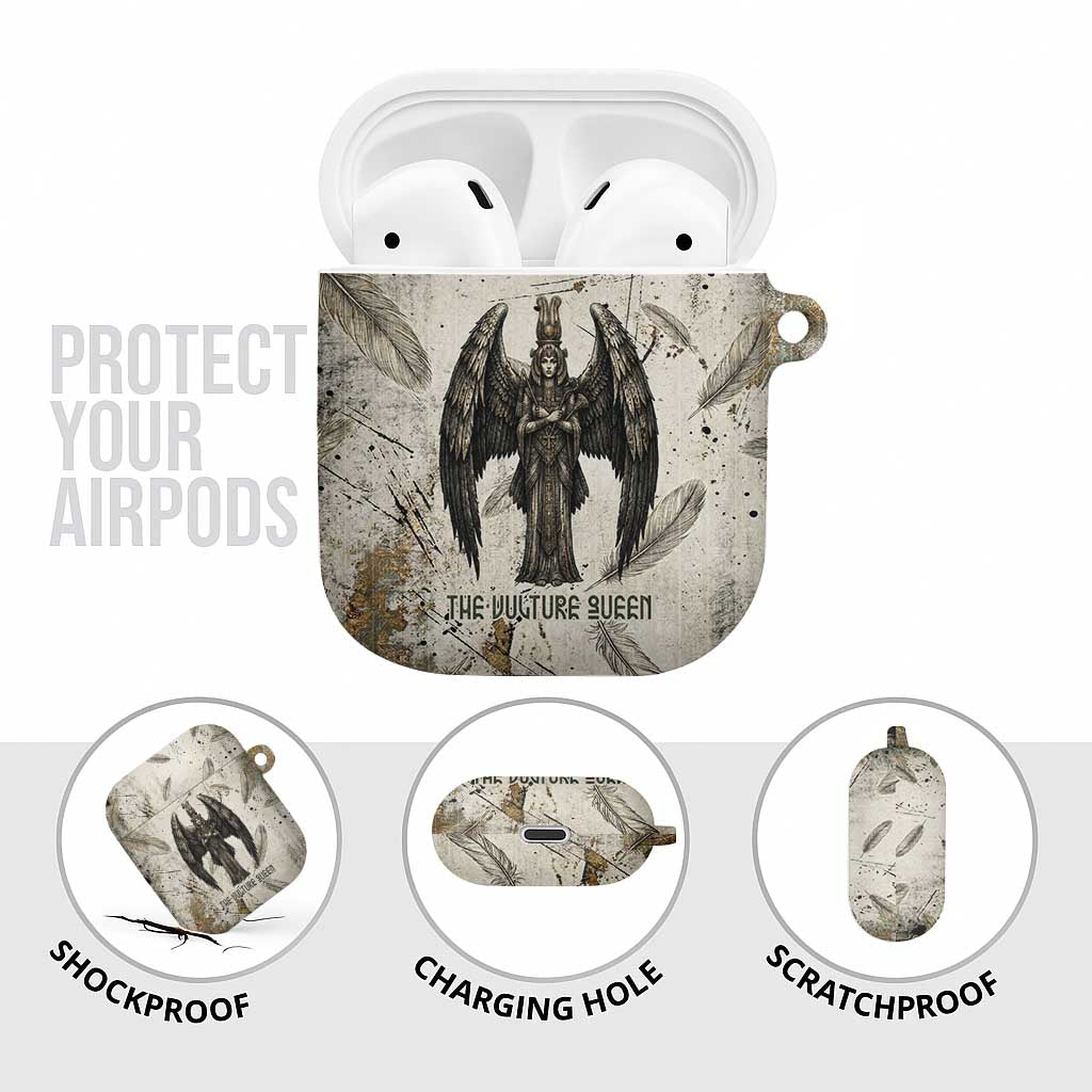 Mut AirPods Case Vulture Queen Egyptian Mother Goddess Wings Feathers