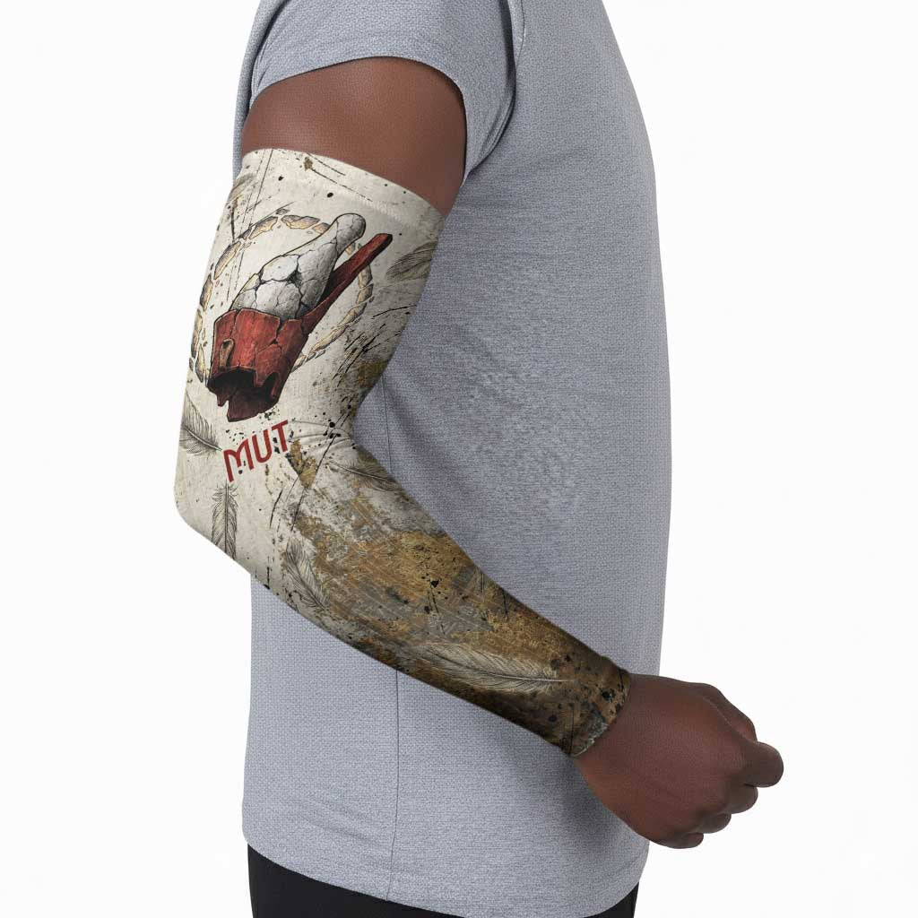 Mut Arm Sleeves Vulture Queen Egyptian Mother Goddess Wings Feathers