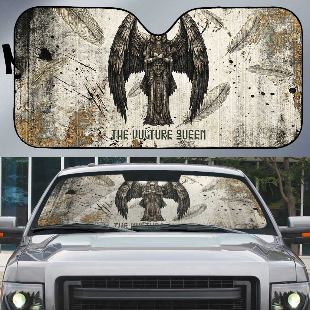 Mut Auto Sun Shade Vulture Queen Egyptian Mother Goddess Wings Feathers