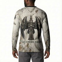 Mut Button Sweatshirt Vulture Queen Egyptian Mother Goddess Wings Feathers