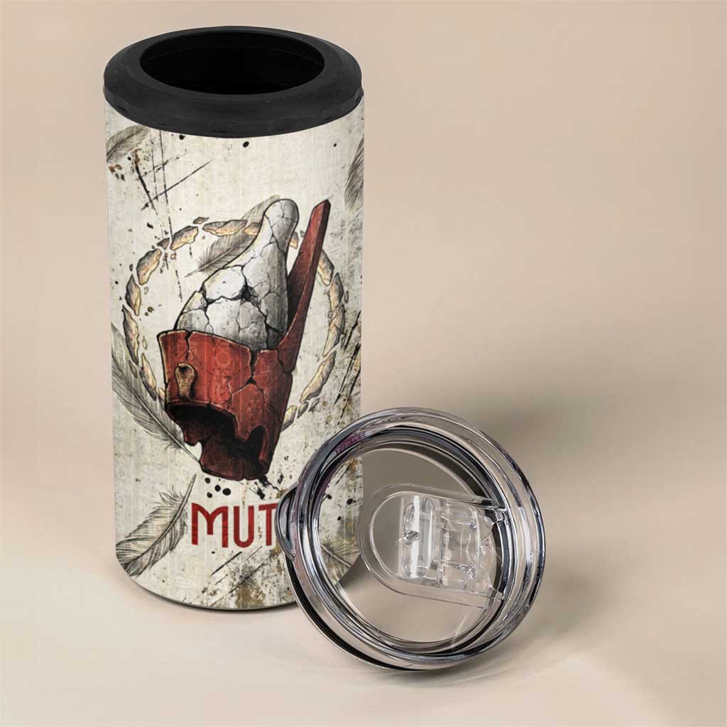 Mut 4 in 1 Can Cooler Tumbler Vulture Queen Egyptian Mother Goddess Wings Feathers