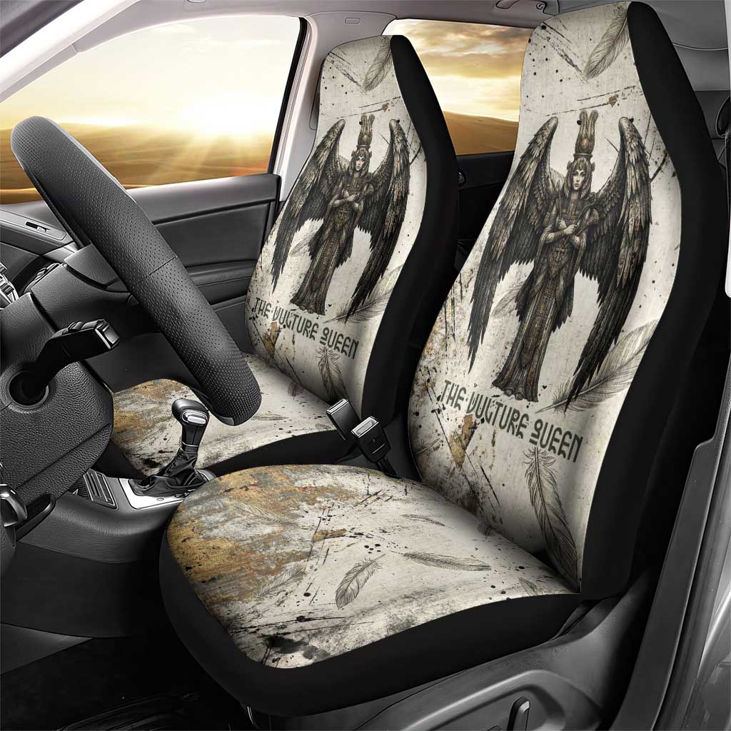 Mut Car Seat Cover Vulture Queen Egyptian Mother Goddess Wings Feathers