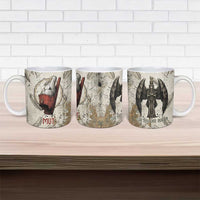 Mut Ceramic Mug Vulture Queen Egyptian Mother Goddess Wings Feathers