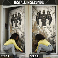 Mut Door Cover Vulture Queen Egyptian Mother Goddess Wings Feathers