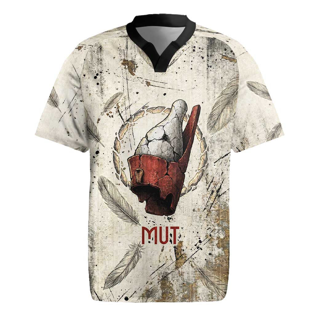 Mut Rugby Jersey Vulture Queen Egyptian Mother Goddess Wings Feathers