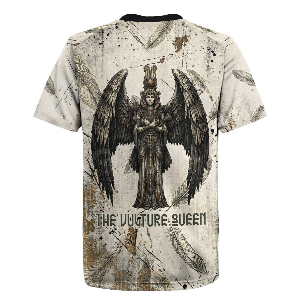 Mut Rugby Jersey Vulture Queen Egyptian Mother Goddess Wings Feathers