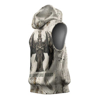 Mut Sleeveless Hoodie Vulture Queen Egyptian Mother Goddess Wings Feathers