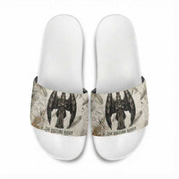 Mut Slide Sandals Vulture Queen Egyptian Mother Goddess Wings Feathers