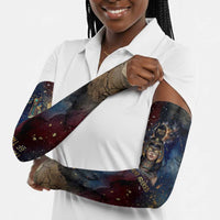 Mut Arm Sleeves The Lioness of Thebes Egyptian Goddess Cosmic Crown Adorned Warrior Queen Design