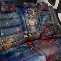 Mut Back Car Seat Cover The Lioness of Thebes Egyptian Goddess Cosmic Crown Adorned Warrior Queen Design
