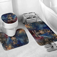 Mut Bathroom Set The Lioness of Thebes Egyptian Goddess Cosmic Crown Adorned Warrior Queen Design