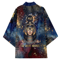 Mut Kimono The Lioness of Thebes Egyptian Goddess Cosmic Crown Adorned Warrior Queen Design