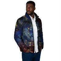 Mut Padded Jacket The Lioness of Thebes Egyptian Goddess Cosmic Crown Adorned Warrior Queen Design