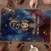 Mut Puzzle The Lioness of Thebes Egyptian Goddess Cosmic Crown Adorned Warrior Queen Design