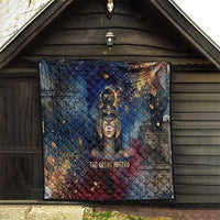 Mut Quilt The Lioness of Thebes Egyptian Goddess Cosmic Crown Adorned Warrior Queen Design