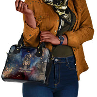 Mut Shoulder Handbag The Lioness of Thebes Egyptian Goddess Cosmic Crown Adorned Warrior Queen Design