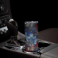 Mut Skinny Tumbler The Lioness of Thebes Egyptian Goddess Cosmic Crown Adorned Warrior Queen Design