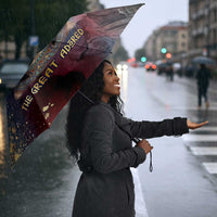 Mut Umbrella The Lioness of Thebes Egyptian Goddess Cosmic Crown Adorned Warrior Queen Design