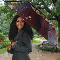 Mut Umbrella The Lioness of Thebes Egyptian Goddess Cosmic Crown Adorned Warrior Queen Design