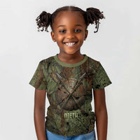 Neith Egyptian Kid T shirt War Goddess Terrifying One Dual Spears and Shield Battle Worn