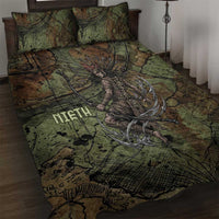 Neith Egyptian Quilt Bed Set War Goddess Terrifying One Dual Spears and Shield Battle Worn