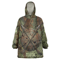 Neith Egyptian Wearable Blanket Hoodie War Goddess Terrifying One Dual Spears and Shield Battle Worn