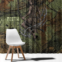 Neith Egyptian Window Curtain War Goddess Terrifying One Dual Spears and Shield Battle Worn