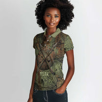 Neith Egyptian Women Polo Shirt War Goddess Terrifying One Dual Spears and Shield Battle Worn