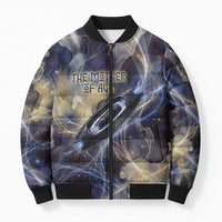 Neith Egyptian Bomber Puffer Jacket Goddess Mother of All Cosmic Threads