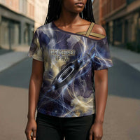 Neith Egyptian Cross Shoulder Shirt Goddess Mother of All Cosmic Threads