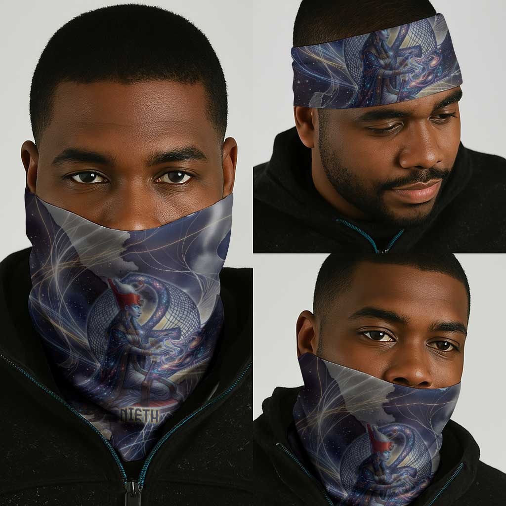 Neith Egyptian Neck Gaiter Goddess Mother of All Cosmic Threads