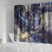 Neith Egyptian Shower Curtain Goddess Mother of All Cosmic Threads