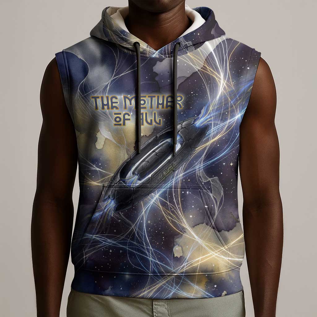 Neith Egyptian Sleeveless Hoodie Goddess Mother of All Cosmic Threads