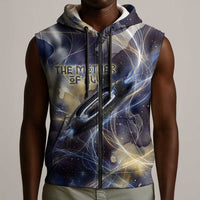 Neith Egyptian Sleeveless Zip Hoodie Goddess Mother of All Cosmic Threads
