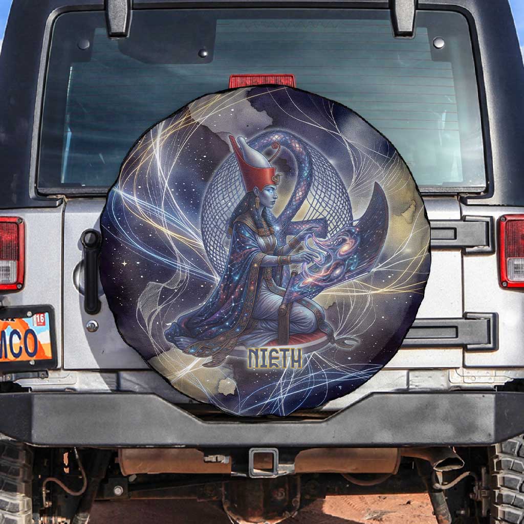 Neith Egyptian Spare Tire Cover Goddess Mother of All Cosmic Threads